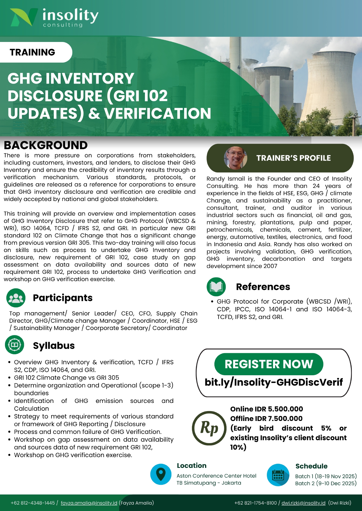 GHG Disclosure & Verification Training